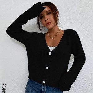 Essnce Raglan Sleeve Button Up Cardigan